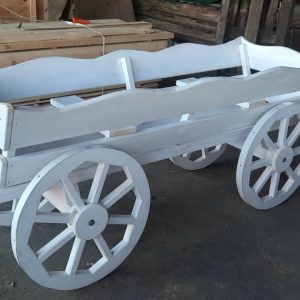 Візок декоративний (білий)