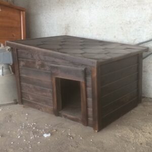 Собача будка класична (з односкатним дахом)