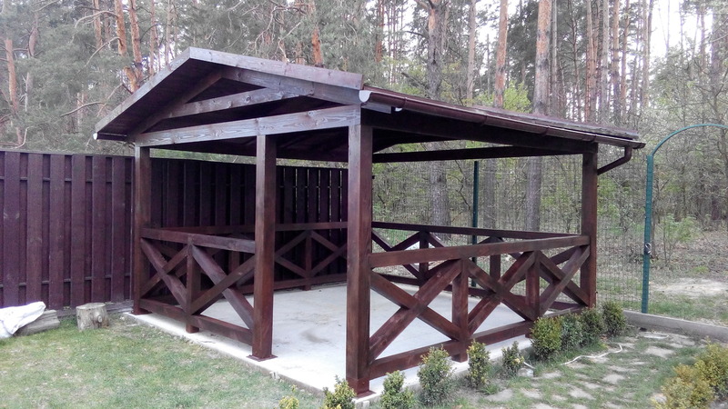 Дерев'яна альтанка "Забір'я"