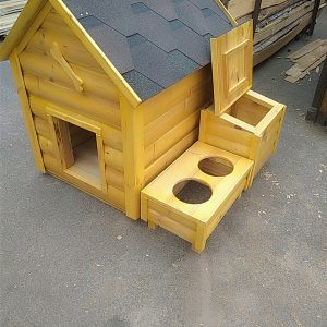 Собача будка класична (з двоскатним дахом)