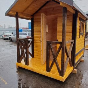 Апібудинок утеплений з верандою на два лежаки
